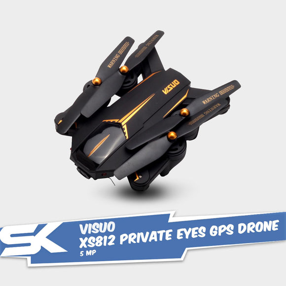 Visuo XS812 Private Eyes 5MP 1080P Foldable GPS Drone
