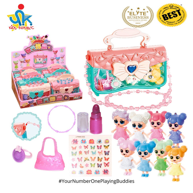 Random Purse Fashion Stylish Handbag Set Pretend Play Fashion Accessories for Kids