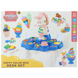 Clay Dough Ice Cream Maker and Cyclone Machine Play Set for Girl and Boy