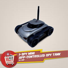 I-Spy Tank Toy 777-270 Shoot Robot Remote Control Mini Tanks Car with FPV 0.3MP Camera Support WiFi IOS and Android Phone