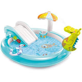 Intex 57165 Gator Inflatable Play Center for Outdoor Kiddie Swimming Pool