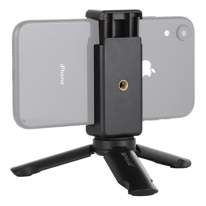 PULUZ PU373 Mini Plastic Tripod with Universal Phone Clamp Bracket