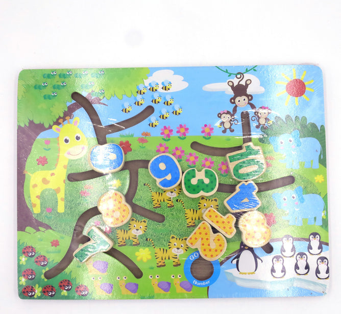 Puzzled Wooden Maze Puzzles for Toddlers and Kids Educational Toys