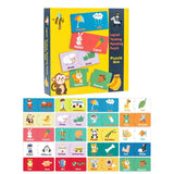 Educational Montessori Puzzle Duo Matching Puzzle Pairing Words Connecting for Kids Toys