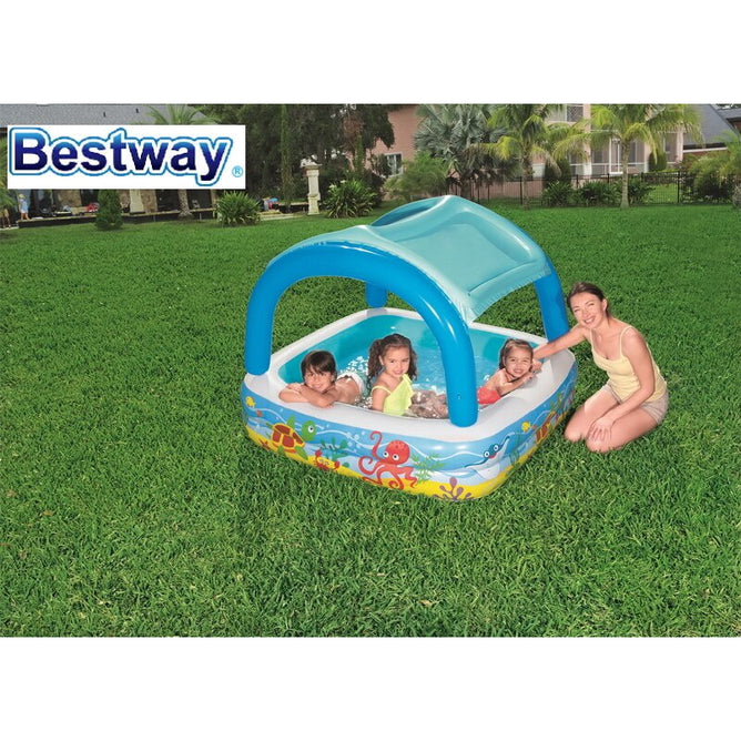 Bestway 52192 Inflatable Canopy Pool Safety Valves for Outdoor Kiddie Swimming Pool