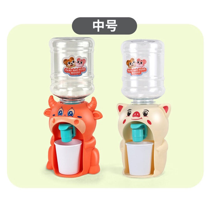Pretend Play Mini Water Dispenser for Juice Milk cup Drinking Fountain Simulation Kitchen Kids Toy