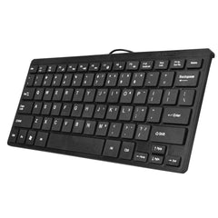K-1000 78 Keys Mini Keyboard USB Wired For Mac and Windows PC & Laptops