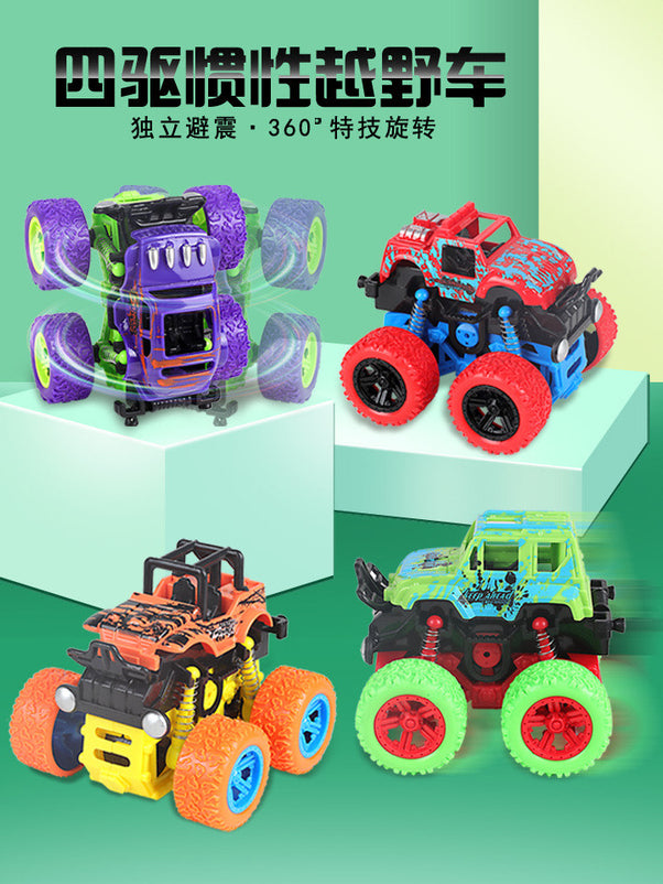 Monster Zap Super Stunt Racer Big Wheels Off-Road Jeep Car Toy