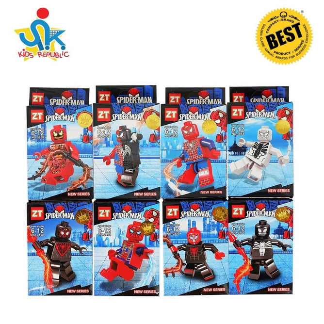 8 in 1 Heroes Assembles Mini Blocks Collectible Character Toys Gift Set for Kids