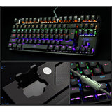 K28 87 Keys Wired Gaming Mechanical Keyboard with Back-light for PC and Laptops