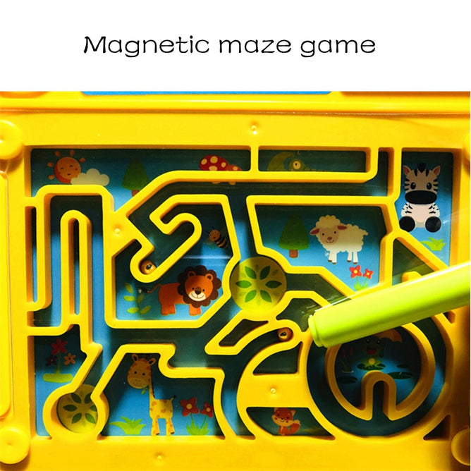 Multifunctional Study Table Magnetic Drawing Board Portable Storage Table Compatible with Enlightenment Early Educational Drawing Board and Game Table for Kids