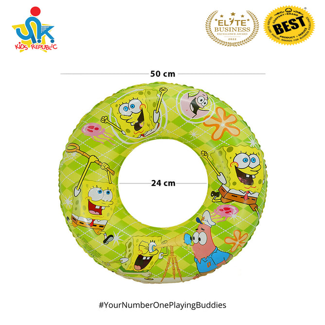 20 Inches Inflatable Cartoon Character Swim Ring Floater for Kids Boys and Girls