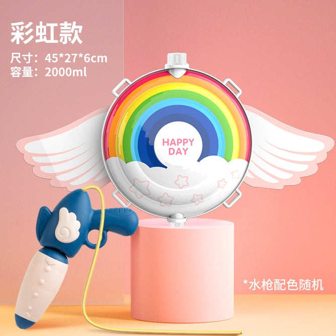 Children Backpack Water Gun Water Blaster Toys with Backpack Tank Toys for Kids