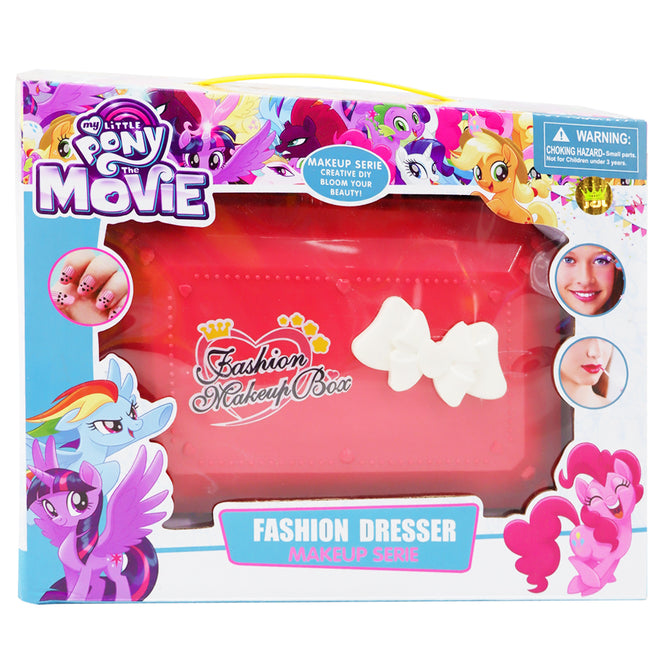 Pretend Play Beauty Children's Hypo Allergenic Makeup and Nail Art Suitcase Cosmetic Toy