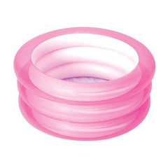 Bestway Transparent Colored 3 Air Ring Inflatable Pool for Kiddie Swimming Pool