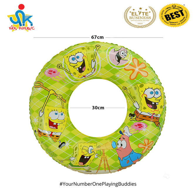 26 Inches Inflatable Cartoon Character Swim Ring Floater for Kids Boys and Girls