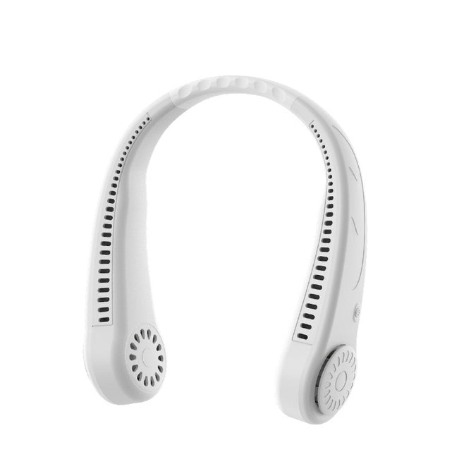 Rechargeable Portable Bladeless Neck Hanging Fan Built in 4000 mAh Battery Air Cooling Fan