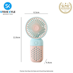 Handheld Mini Fan Outdoor Travel Portable Fan USB Rechargeable Fan Student Pocket Fan