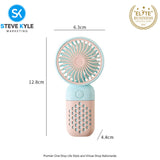 Handheld Mini Fan Outdoor Travel Portable Fan USB Rechargeable Fan Student Pocket Fan