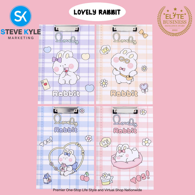Kawaii A4 File Folder Clipboard Writing Pad Memo Clip Hard Board  Paper Organizer