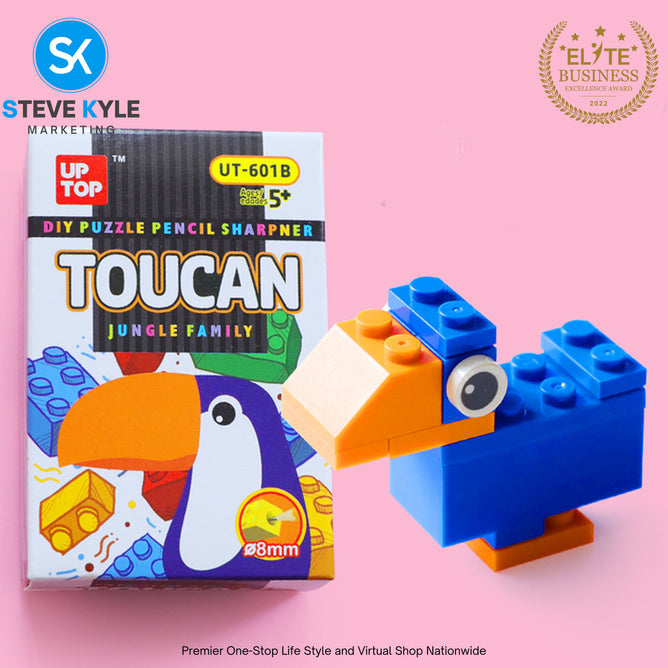 DIY Creative Building Blocks Pencil Sharpener Stationery Kindergarten Kids Puzzle Toy
