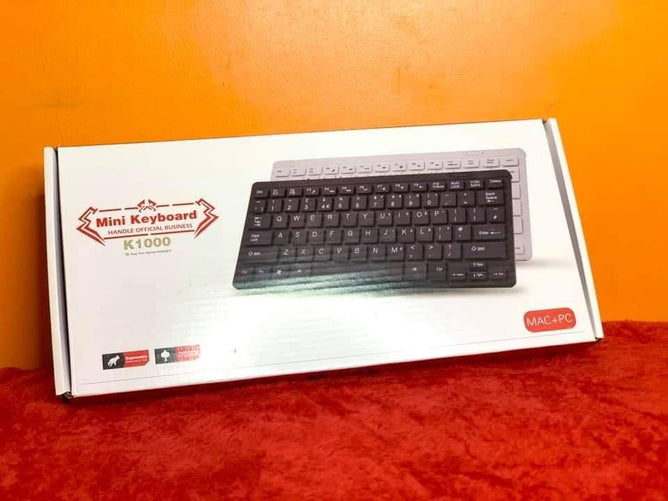 K-1000 78 Keys Mini Keyboard USB Wired For Mac and Windows PC & Laptops