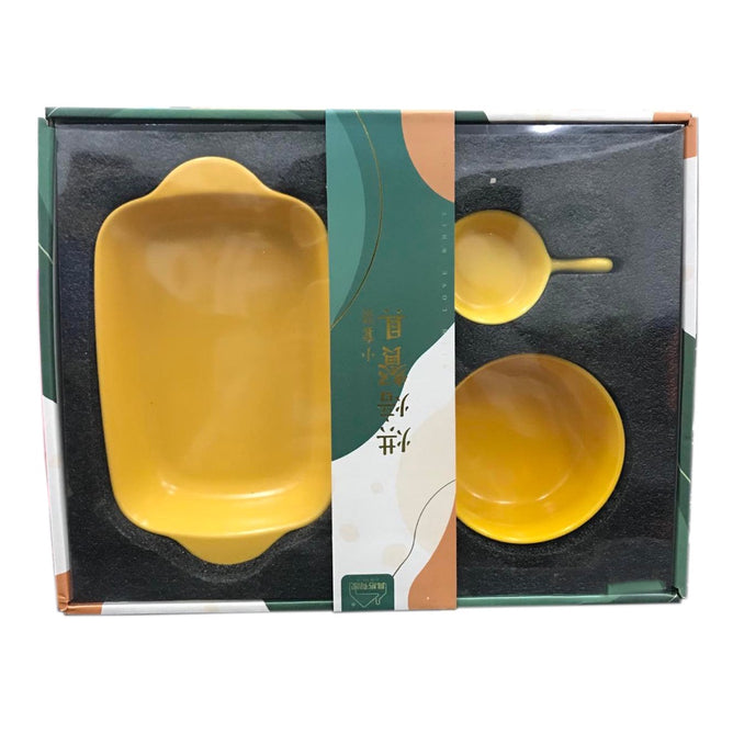 Nordic Ceramic 4 in 1 Bowls and Dishes Tableware Gift Set for Kitchen Utensils