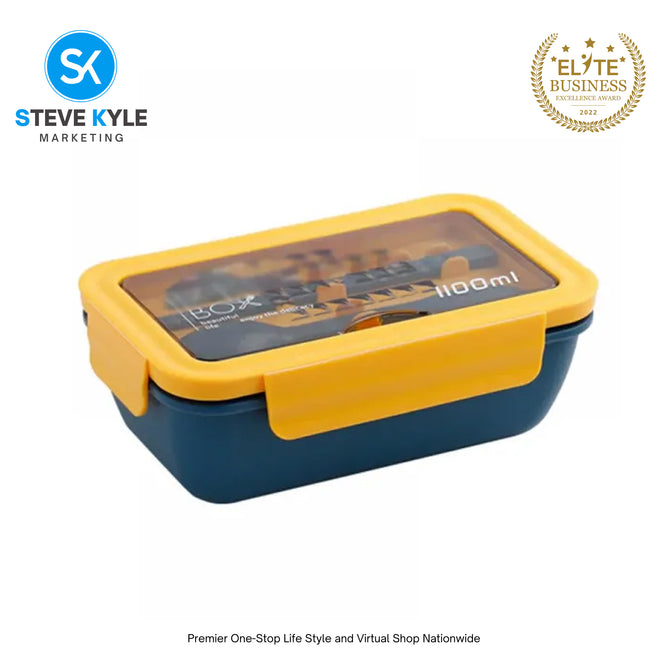 1100ml Japanese-style Sealed Multi-compartment Healthy Material Food Storage Container Lunch Box