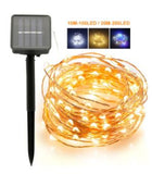 10M-100L Solar Powered String Christmas Lights Decoration