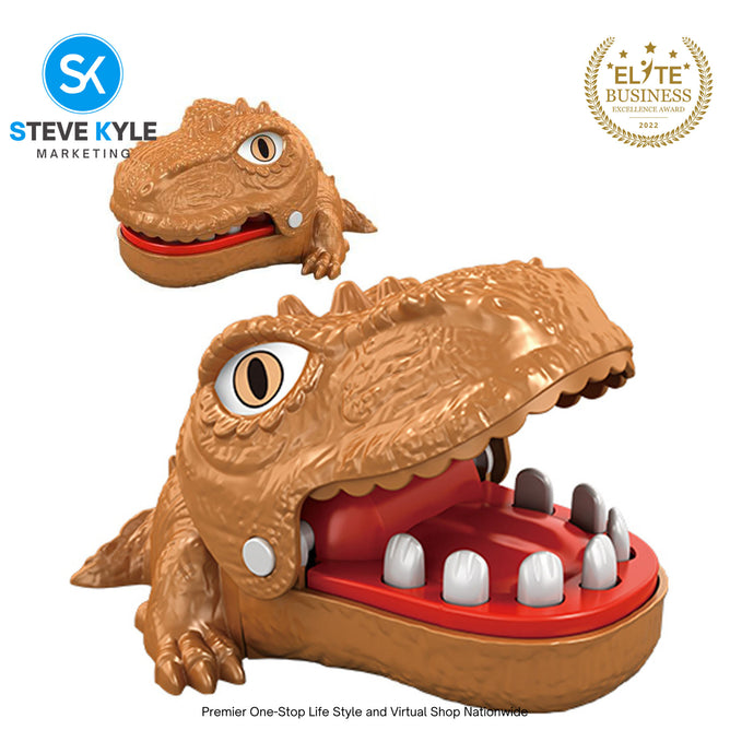 Steve Kyle Funny Biting Finger Dinosaur Teeth Toy Adventure Games Party Family