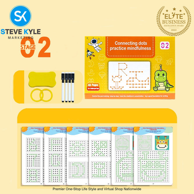 Pen Control Drawing Training Erasable Simple Strokes Early Education Book Set Toy Line Tracing