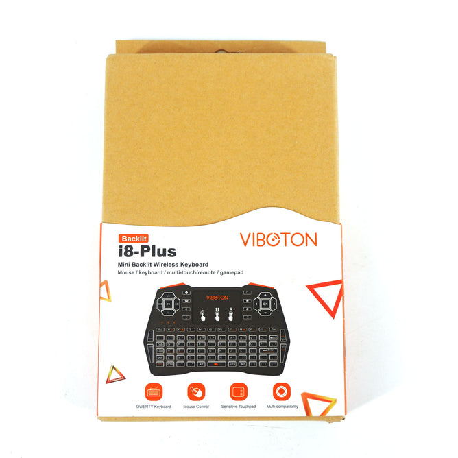 Viboton i8 Plus Mini Wireless Keyboard and Touchpad with Backlight