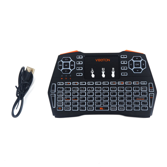Viboton i8 Plus Mini Wireless Keyboard and Touchpad with Backlight
