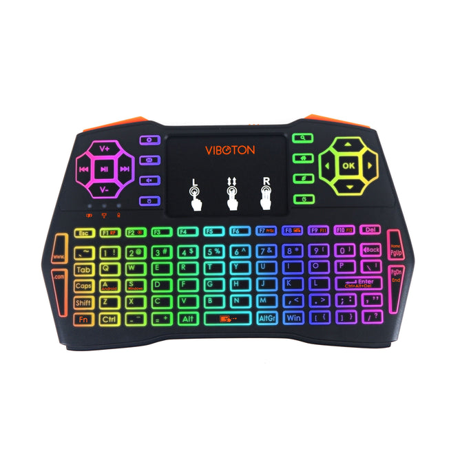 Viboton i8 Plus Mini Wireless Keyboard and Touchpad with Backlight
