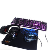 4Pcs/Set K59 Wired USB Keyboard Illuminated Gaming Mouse Pad Backlight Headset