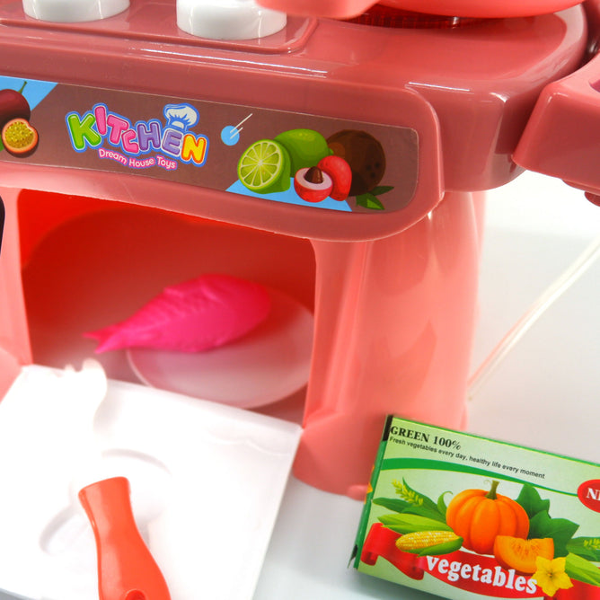 Pretend Mini Kitchen Cooking Playset  Toys for Children with Groceries, good for Gift