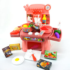 Pretend Mini Kitchen Cooking Playset  Toys for Children with Groceries, good for Gift