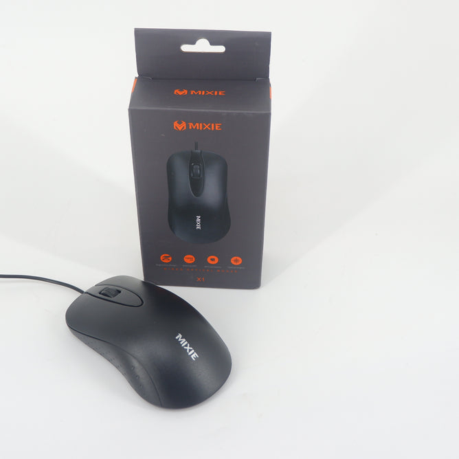 Mixie X1 3 Buttons Wired Optical Mouse