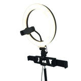 K10-120DZ 4 in 1 Ringlight with Microphone Stand, Card Tray and 2 Phone Holder