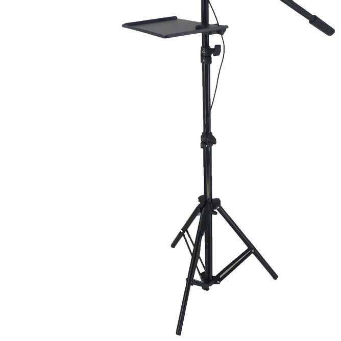 K10-120DZ 4 in 1 Ringlight with Microphone Stand, Card Tray and 2 Phone Holder