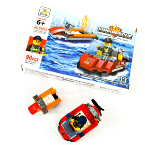 SM703 Fire Rescue 90pcs Building Blocks