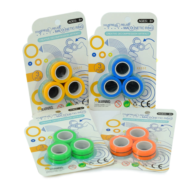 SRMR Stress Relief Magnetic Bracelet Ring Toy