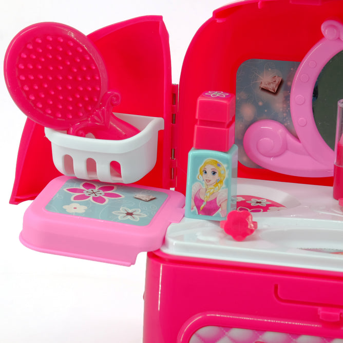 008-963 2 in 1 Beauty Make-Up Playset Toy Backpack - Pretend Play