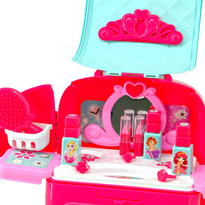 008-963 2 in 1 Beauty Make-Up Playset Toy Backpack - Pretend Play