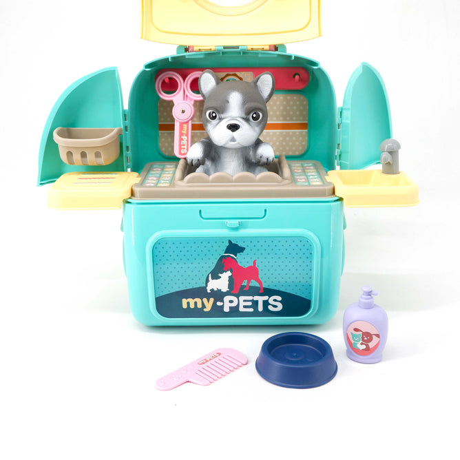 008-967-1 The Pet Set Grooming Care Toy Backpack - Pretend Play