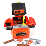 008-962 2 in 1 Engineering Hand Tool Playset Toy Backpack - Pretend Play