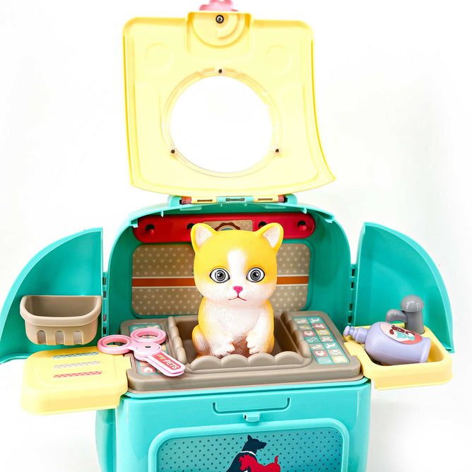 008-967-2 The Pet Set Grooming Care Toy Backpack - Pretend Play