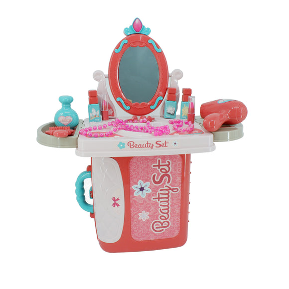 008-973 3 in 1 Jewelry Make-up Beauty Playset - Pretend Play