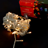 10M-100L LED String Christmas Lights With End Connector Transparent Wire
