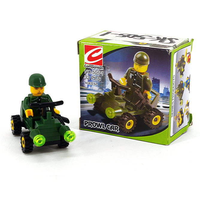 Mini Building Blocks Racing Car